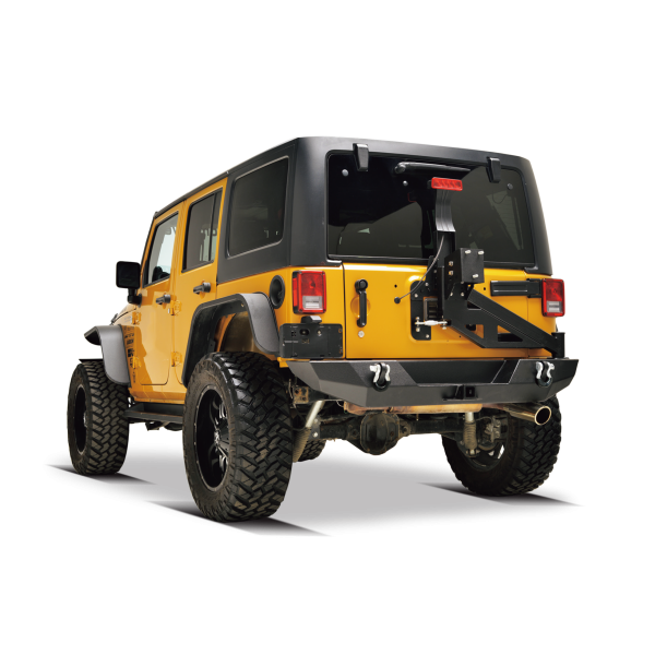 Jeep Wrangler JK – Rear Bumper with Tire Carrier Connected with Tailgate